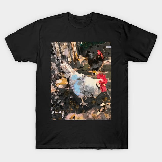 Chickens on the Farm T-Shirt by gjspring